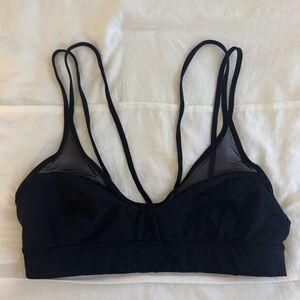 Black & Mesh Lululemon Yoga Bra Size 6